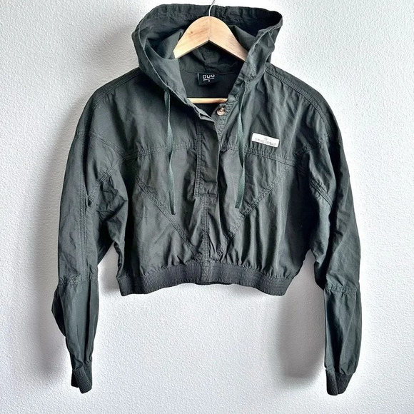 BDG URBAN OUTFITTERS | Dark Green Cropped Utility Jacket Lightweight NWT | Small - Picture 1 of 7